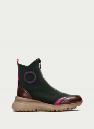 Hispanitas Polinesia レディース Sport Ankle Boots ブラウン 緑 | QGC5354KB