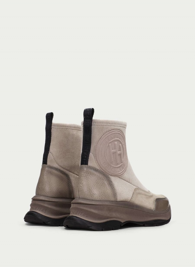 Hispanitas Alaska レディース Sport Ankle Boots グレー ブラウン 白 | GSL4518HX